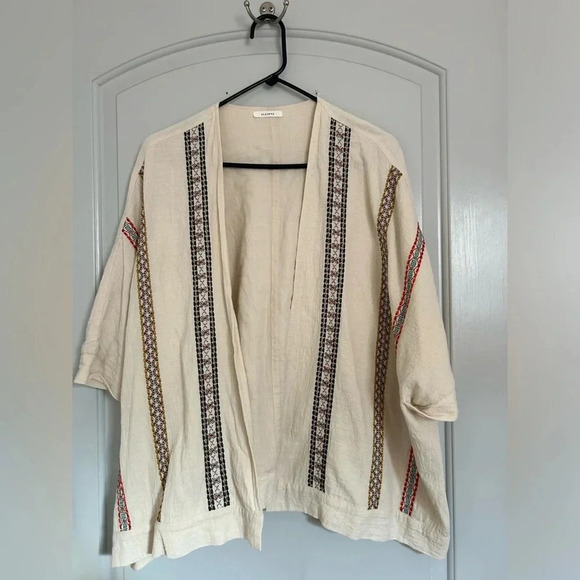 Pleione Embroidered Kimono Laggenlook Jacket size small - Picture 6 of 8